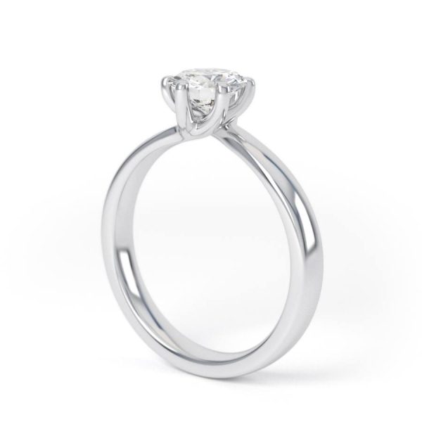 Eng - MORGAN | Six Claw Set Wide Diamond Cut Ring - Image 3