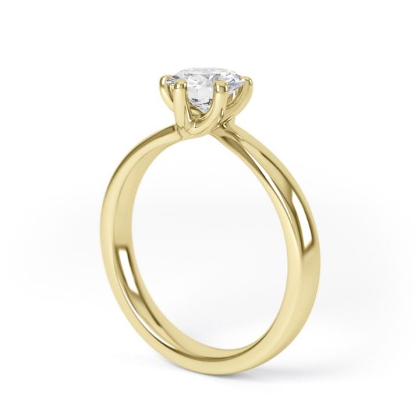 Eng - MORGAN | Six Claw Set Wide Diamond Cut Ring - Image 6