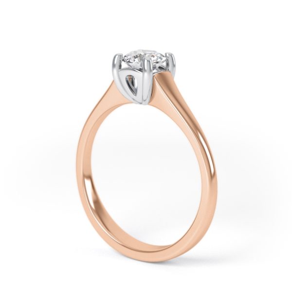 Eng - CHARLIE | Wide Tapering Up Four Claw Set Ring - Image 9