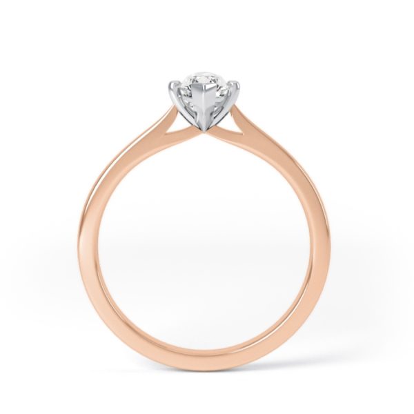 Eng - ZARA | Knife Edge Marquise shape Diamond Engagement Ring - Image 4