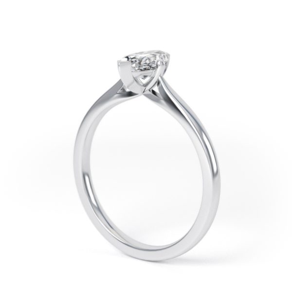 Eng - ZARA | Knife Edge Marquise shape Diamond Engagement Ring - Image 7