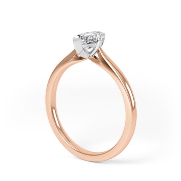 Eng - ZARA | Knife Edge Marquise shape Diamond Engagement Ring - Image 9