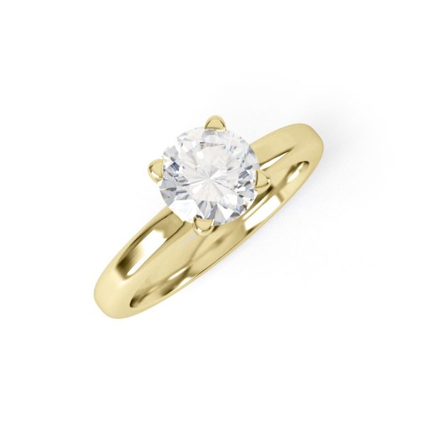 Eng - KENNEDY | Tapering Straight Tulip Set Engagement Ring - Image 5