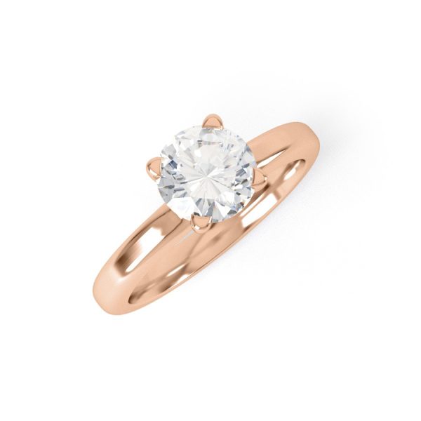 Eng - KENNEDY | Tapering Straight Tulip Set Engagement Ring - Image 6