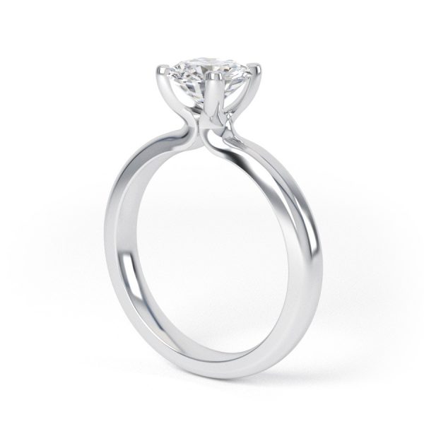 Eng - KENNEDY | Tapering Straight Tulip Set Engagement Ring - Image 7