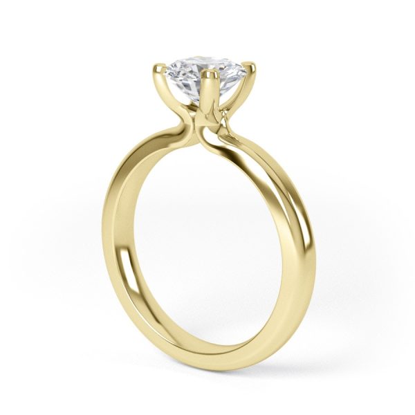 Eng - KENNEDY | Tapering Straight Tulip Set Engagement Ring - Image 8