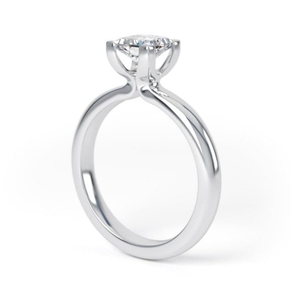 Eng - TABITHA | Four Claw Princess cut Solitaire Diamond Ring - Image 7