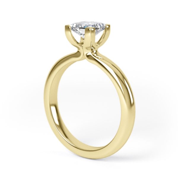 Eng - TABITHA | Four Claw Princess cut Solitaire Diamond Ring - Image 8