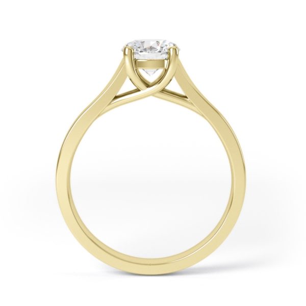 Eng - MACKENZIE | Wide Band Chunky Solitaire Engagement Ring - Image 2