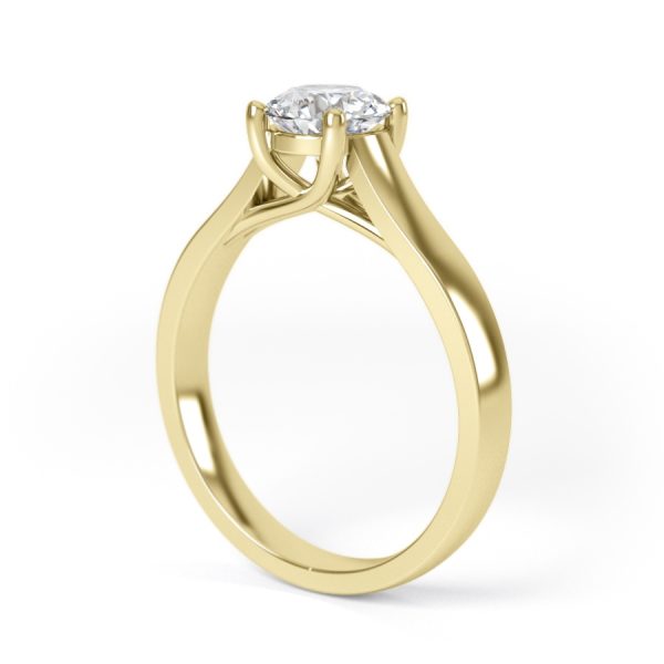 Eng - MACKENZIE | Wide Band Chunky Solitaire Engagement Ring - Image 7