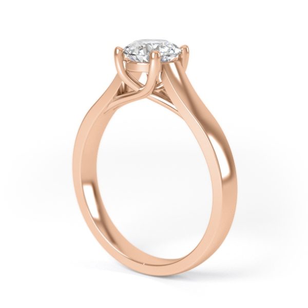 Eng - MACKENZIE | Wide Band Chunky Solitaire Engagement Ring - Image 8