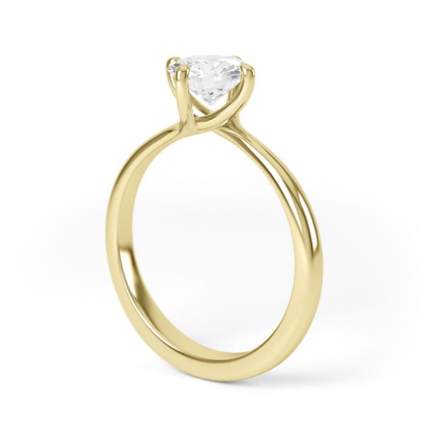 Eng - FINLEY | NSEW Petite Tapering 4 Twisted Claw Round Cut Engagement Ring - Image 6