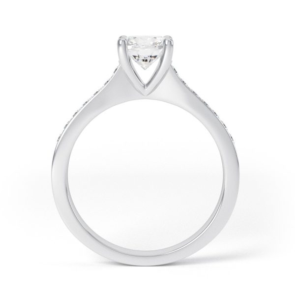 Eng - REESE | Round Straight Shoulder Set Engagement Ring - Image 2