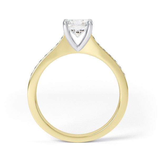 Eng - REESE | Round Straight Shoulder Set Engagement Ring - Image 5