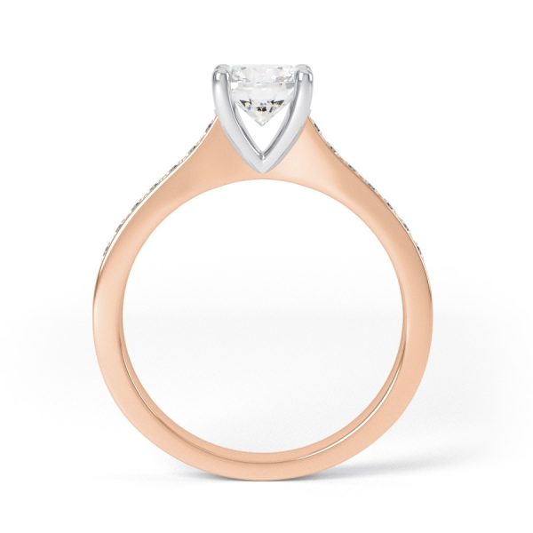 Eng - REESE | Round Straight Shoulder Set Engagement Ring - Image 8