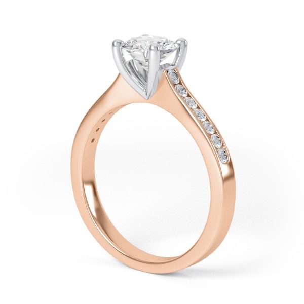 Eng - REESE | Round Straight Shoulder Set Engagement Ring - Image 9