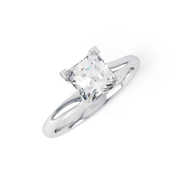 Eng - DANNI | Princess Cut Twist Style Engagement Ring