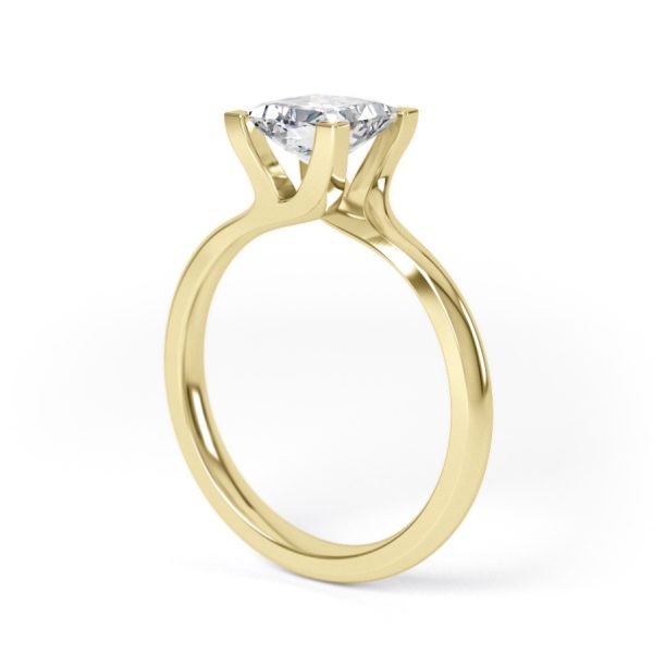 Eng - DANNI | Princess Cut Twist Style Engagement Ring - Image 8