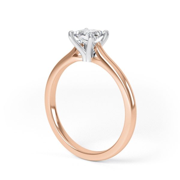 Eng - VERITY | Princess cut Straight Edge Four Claw Engagement Ring - Image 9