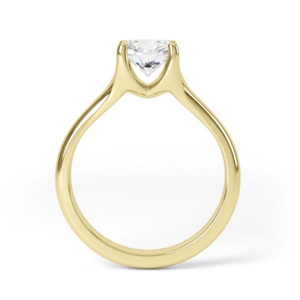 Eng - AALIYAH | Round Cut Solitaire Ring With 4 Claw Setting - Image 5