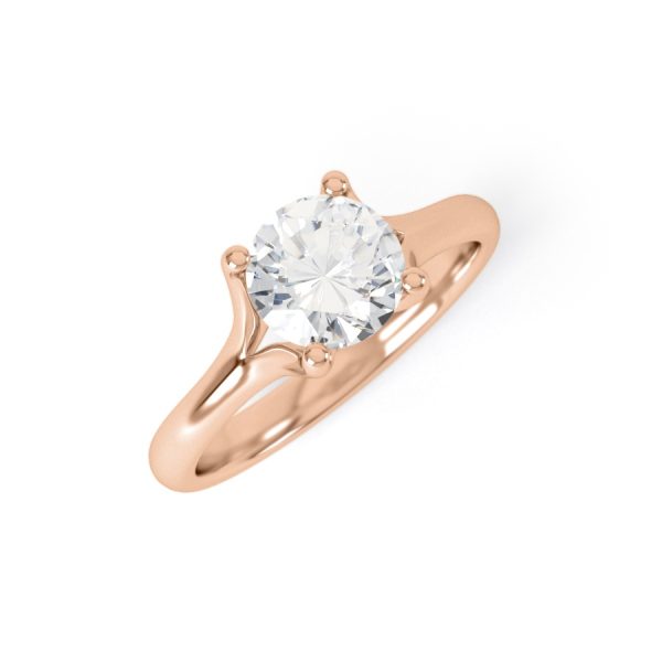 Eng - AALIYAH | Round Cut Solitaire Ring With 4 Claw Setting - Image 7