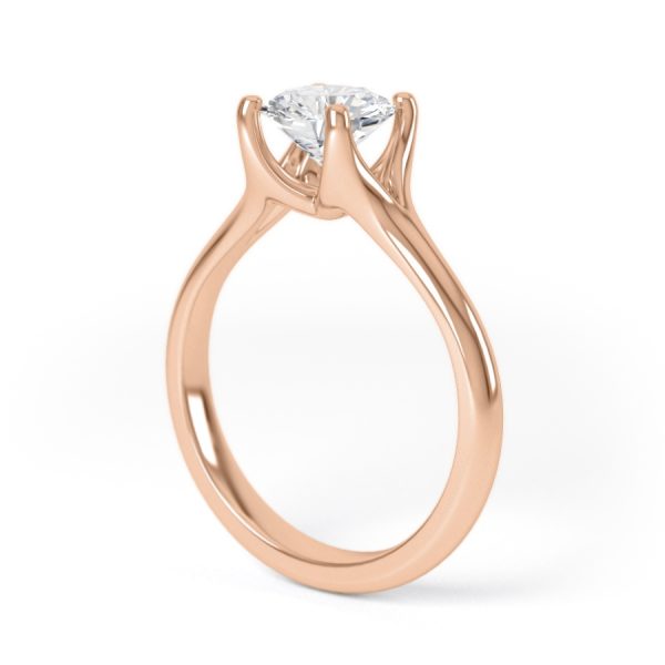 Eng - AALIYAH | Round Cut Solitaire Ring With 4 Claw Setting - Image 9