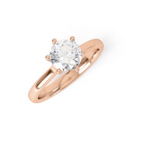 Eng - CORA | Six claw Solitaire Diamond Ring - Image 7