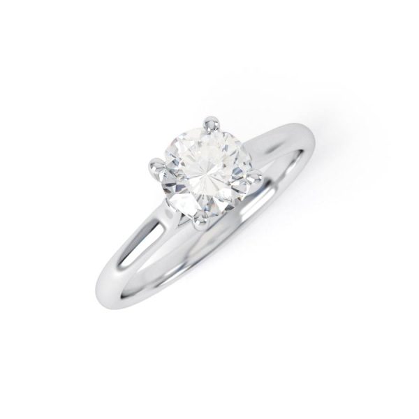 Eng - KINGSLEY | Four Claw Solitaire Engagement Ring