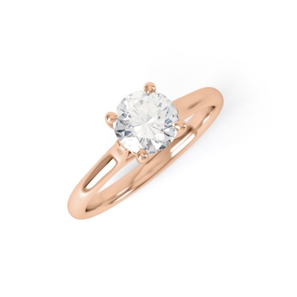 Eng - KINGSLEY | Four Claw Solitaire Engagement Ring - Image 6