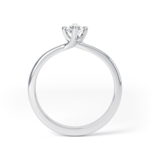 Eng - RIVER | Four Claw Marquise shape Diamond Engagement Ring - Image 2