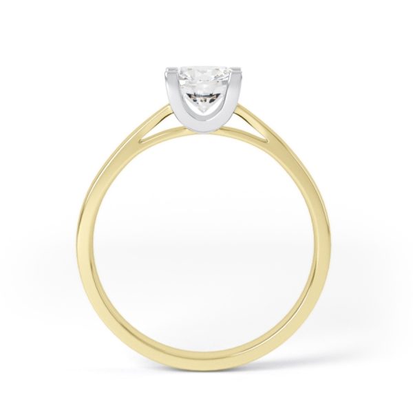 Eng - ISLA | Wide Band Solitaire Diamond Ring - Image 5