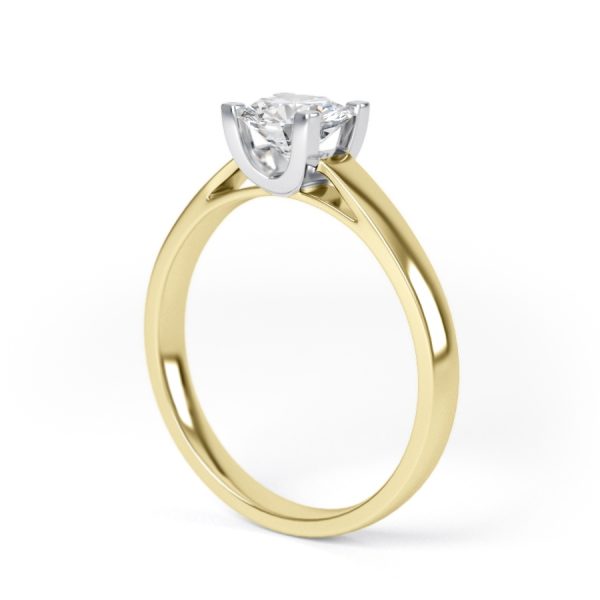 Eng - ISLA | Wide Band Solitaire Diamond Ring - Image 6