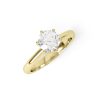 Eng - TRINITY - Six Claw Slim Diamond Solitaire Engagement Ring - Image 4