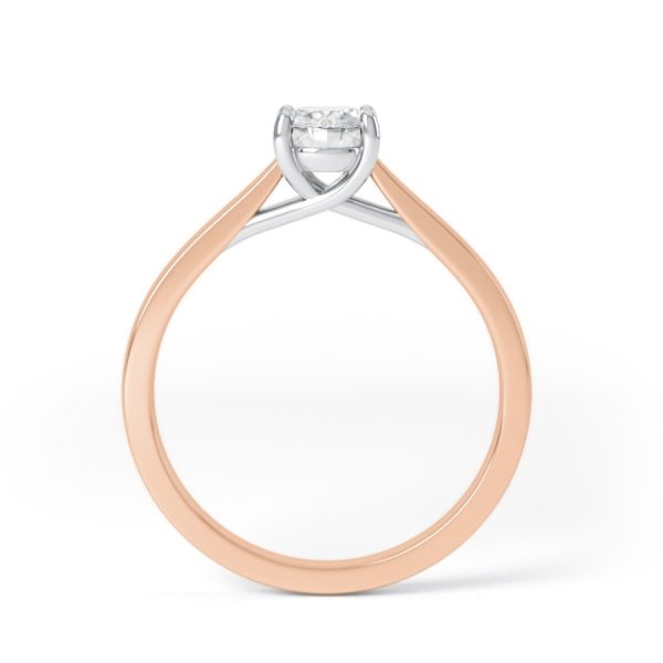 Eng - KENDAL | Oval shape Wide band solitaire Engagement Ring - Image 4