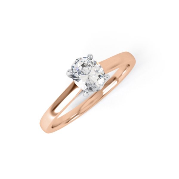 Eng - KENDAL | Oval shape Wide band solitaire Engagement Ring - Image 6