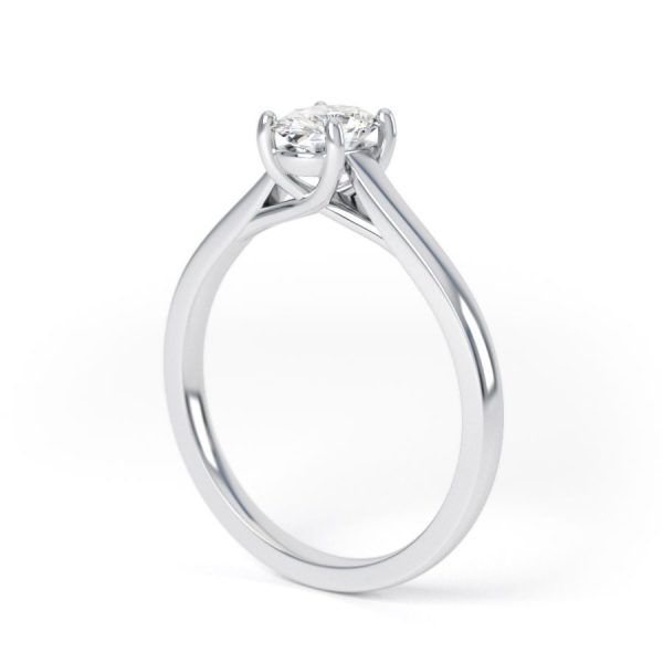 Eng - KENDAL | Oval shape Wide band solitaire Engagement Ring - Image 7