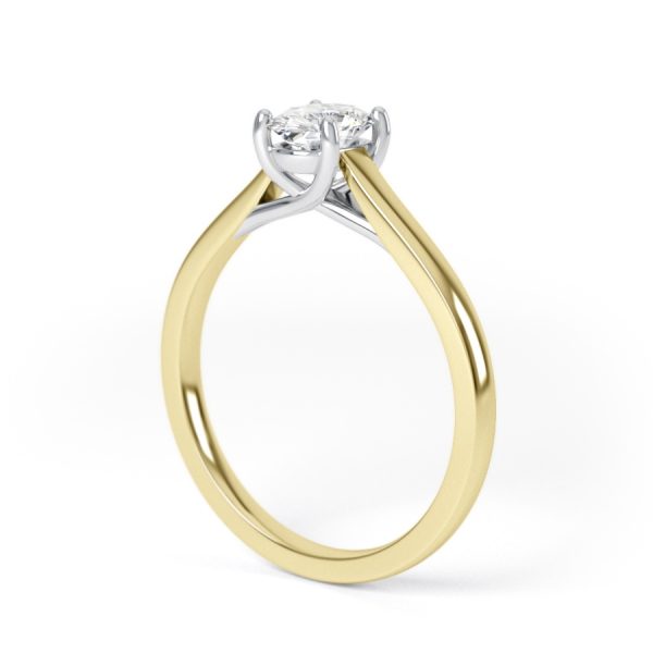 Eng - KENDAL | Oval shape Wide band solitaire Engagement Ring - Image 8