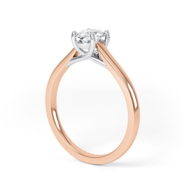 Eng - KENDAL | Oval shape Wide band solitaire Engagement Ring - Image 9