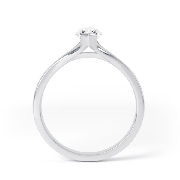 Eng - BLAKE | Split shoulder Marquise shape Solitaire Engagement Ring - Image 6