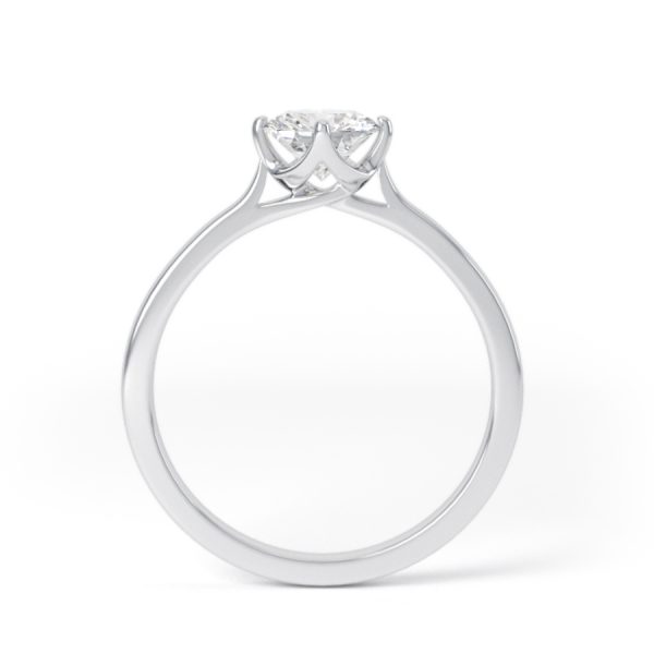 Eng - ARIANA | NSEW Taper Set Solitaire Diamond Ring - Image 2