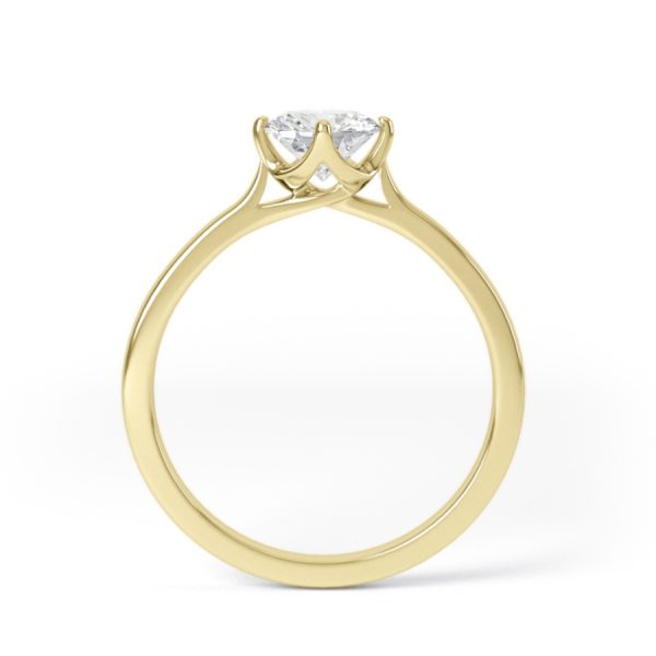 Eng - ARIANA | NSEW Taper Set Solitaire Diamond Ring - Image 5