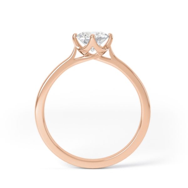 Eng - ARIANA | NSEW Taper Set Solitaire Diamond Ring - Image 8