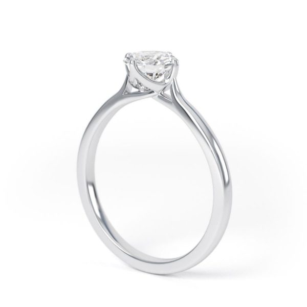 Eng - ARIANA | NSEW Taper Set Solitaire Diamond Ring - Image 3