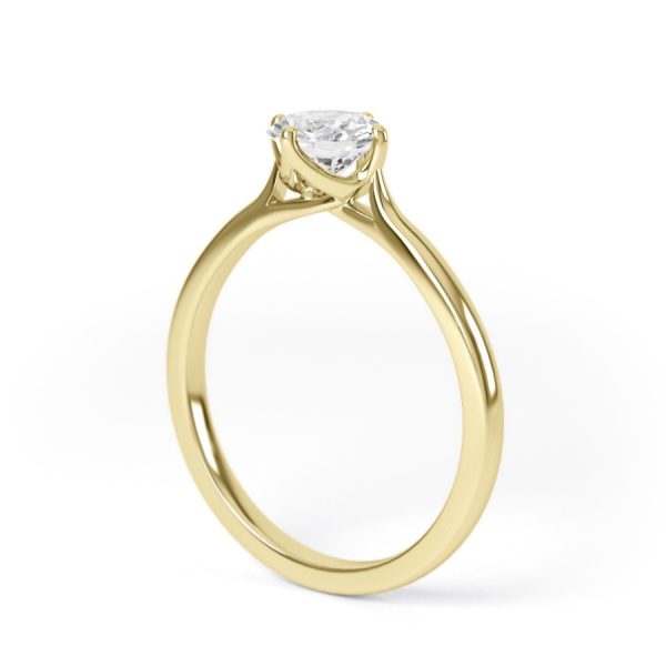 Eng - ARIANA | NSEW Taper Set Solitaire Diamond Ring - Image 6