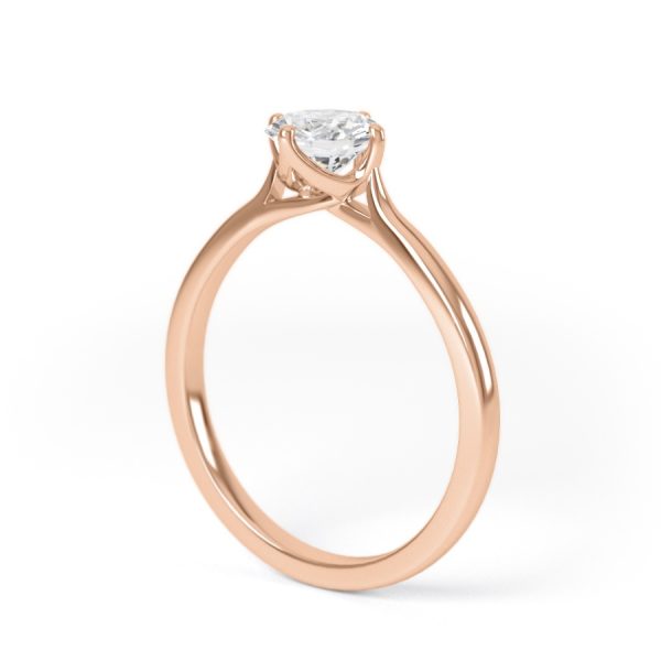 Eng - ARIANA | NSEW Taper Set Solitaire Diamond Ring - Image 9