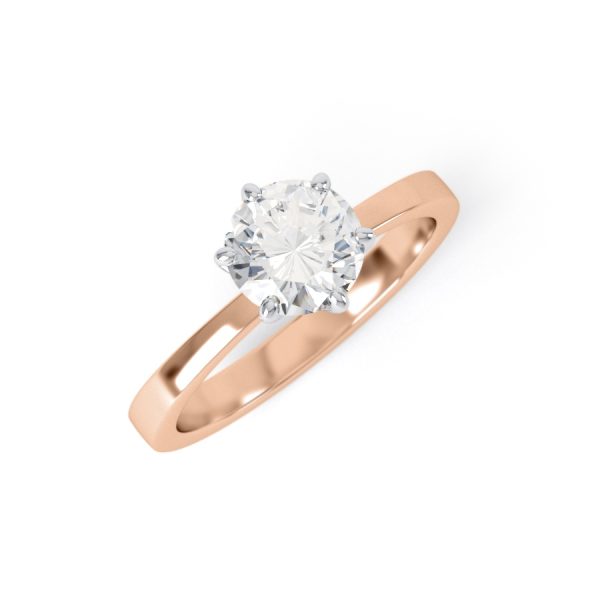 Eng - MIA | Six Claw Taper Set Single Stone Diamond Ring - Image 7