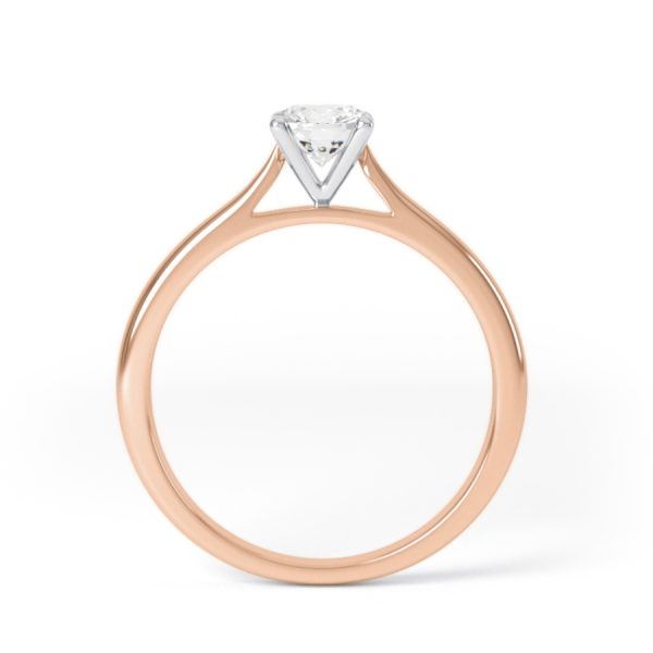 Eng - JOSIE | Four Claw Thin Tapering Diamond Ring - Image 8