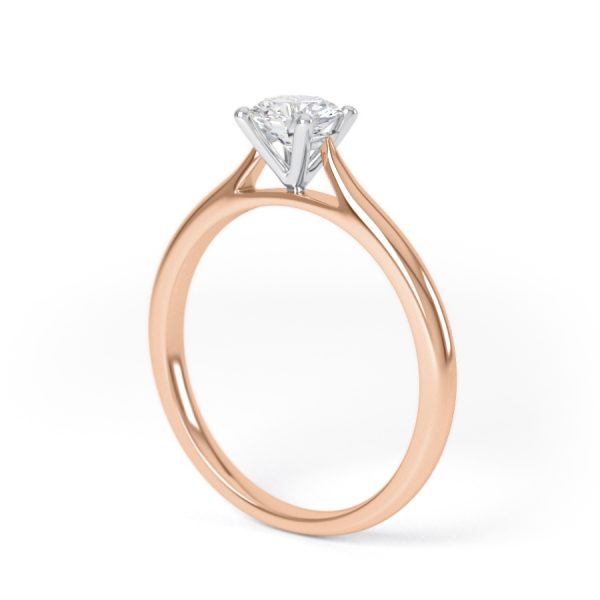 Eng - JOSIE | Four Claw Thin Tapering Diamond Ring - Image 9