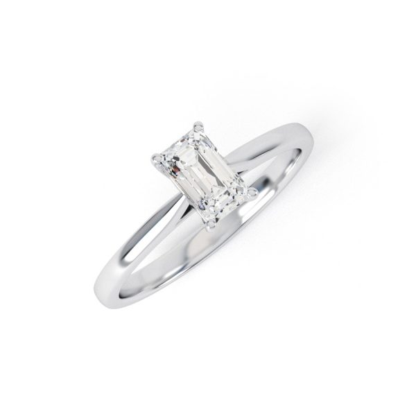 Eng - ROSIE | Emerald Cut Diamond Engagement Ring