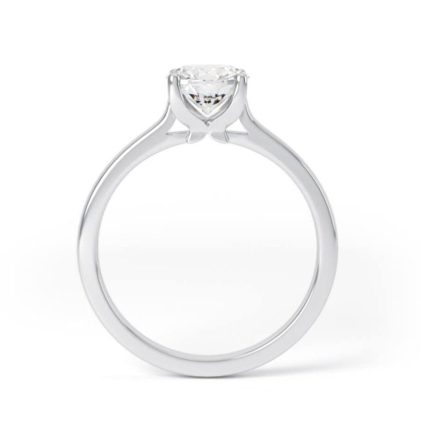 Eng - ALEXA | Four Claw thin set Diamond Ring - Image 2